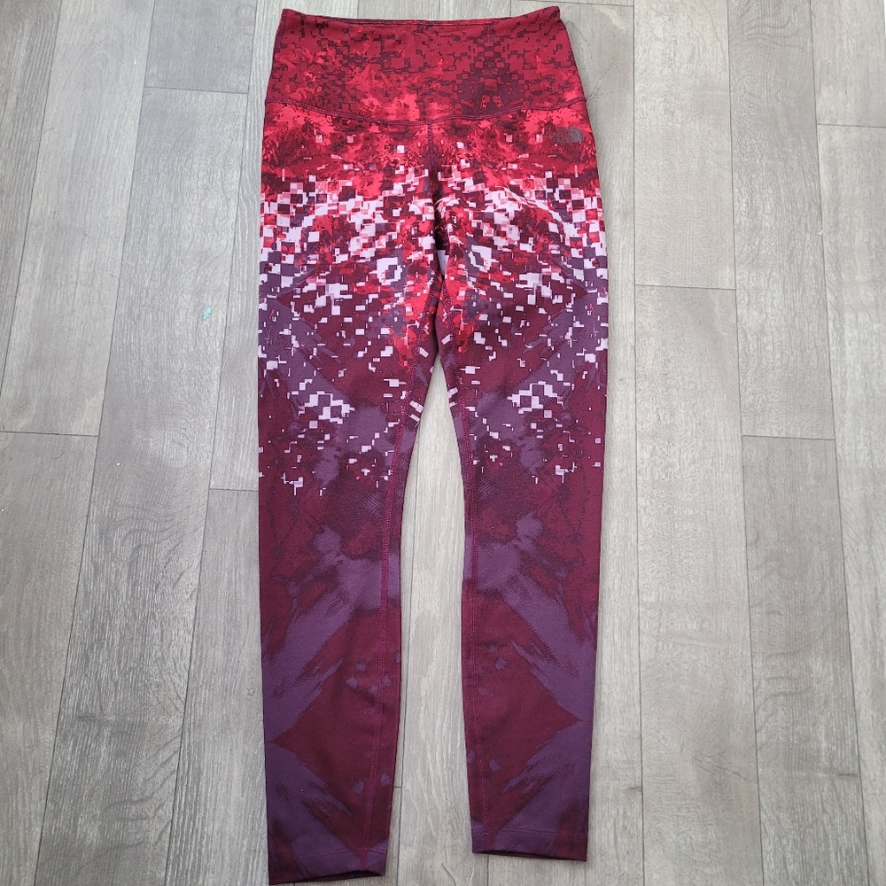 The North Face Leggings size medium red maroon athletic wear - Picture 4 of 7